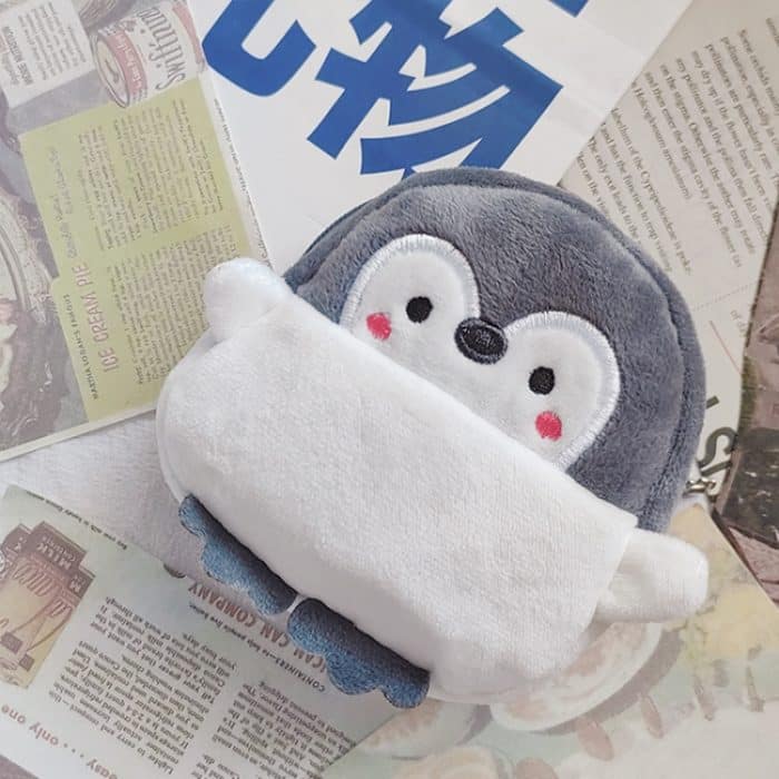 2 Stück süße kleine Pinguin-Geldbörse, Lippenstift, Datenkabeltasche, Penguin – Bild 5