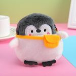 2 Stück süße kleine Pinguin-Geldbörse, Lippenstift, Datenkabeltasche, Backpack Penguin – Bild 2