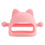 3 Stück Baby-Anti-Eating-Handabdeckung aus gekochtem Silikon, beruhigende Zahnstäbchen, Pink, Yellow, Orange, Apricot, Jujube Red, Mint Green, Sky Blue, Gray Blue, Transparent, Brown, Light Pink