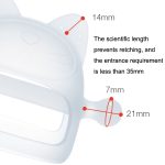 3 Stück Baby-Anti-Eating-Handabdeckung aus gekochtem Silikon, beruhigende Zahnstäbchen, Pink, Yellow, Orange, Apricot, Jujube Red, Mint Green, Sky Blue, Gray Blue, Transparent, Brown, Light Pink – Bild 4