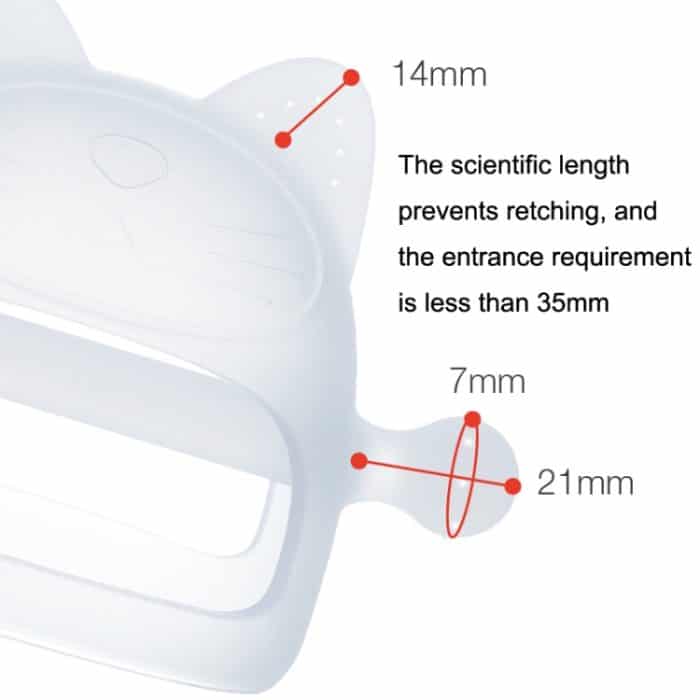 3 Stück Baby-Anti-Eating-Handabdeckung aus gekochtem Silikon, beruhigende Zahnstäbchen, Pink, Yellow, Orange, Apricot, Jujube Red, Mint Green, Sky Blue, Gray Blue, Transparent, Brown, Light Pink – Bild 4