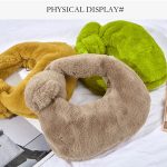 H6725 Herbst- und Winter-Kaninchen-Fleece-Handtasche, geknotete Plüsch-Tragetasche – Bild 5