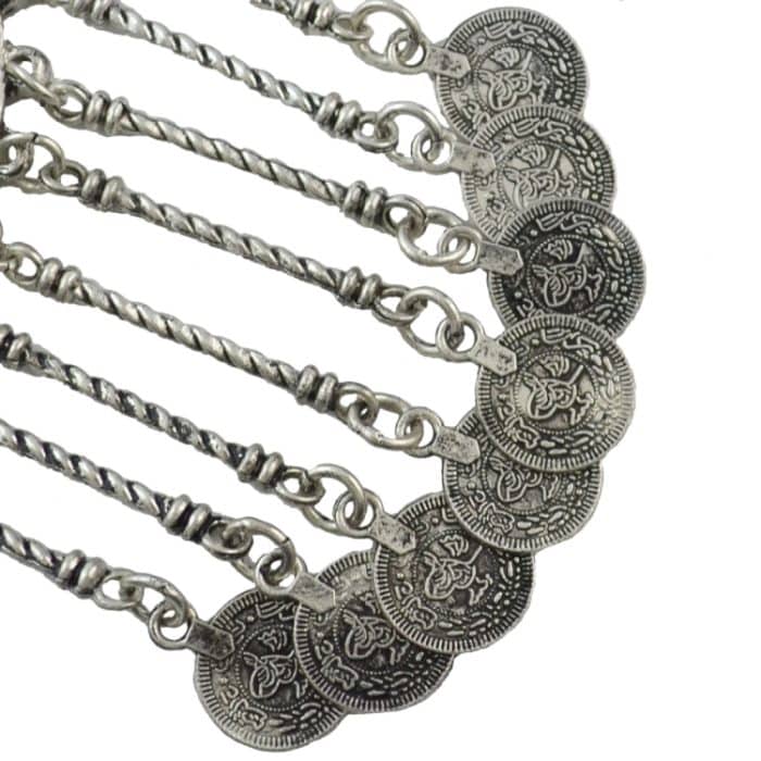 Übertriebene Halskette mit Quaste, Vintage-Stil, legierungsplattierte Schlüsselbeinkette für Frauen – Bild 3