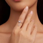 Sterling Silber S925 Zirkon Herz Bär Ballon Ring – Bild 5