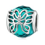 S925 Sterling Silber Schmetterling Hohles Insekt Muster Armband Perlen