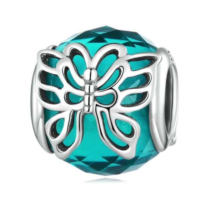 TBD0603238001.jpg S925 Sterling Silber Schmetterling Hohles Insekt Muster Armband Perlen – Bild 1