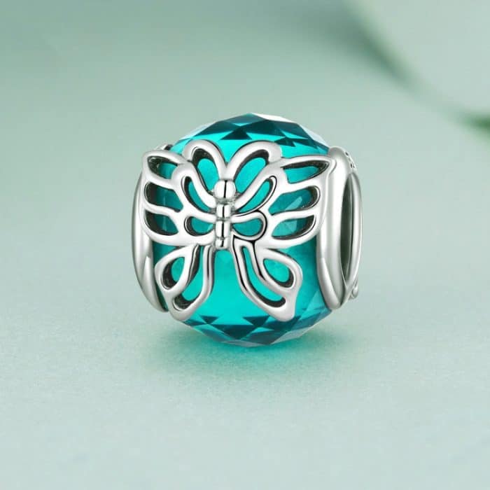 S925 Sterling Silber Schmetterling Hohles Insekt Muster Armband Perlen – Bild 2