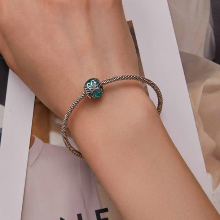 S925 Sterling Silber Schmetterling Hohles Insekt Muster Armband Perlen – Bild 5