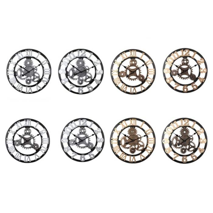 Stille Vintage-Wanduhr aus Holz mit rundem Zahnrad, Rome Number 58cm 6 Gears Golden, Rome Number  58cm  6 Gears  Silver, Rome Number  58cm 4 Gears Golden, Rome Number  58cm 4 Gears Silver, Number 58cm 4 Gears Golden, Number 58cm 4 Gears Silver... – Bild 2