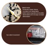 Stille Vintage-Wanduhr aus Holz mit rundem Zahnrad, Rome Number 58cm 6 Gears Golden, Rome Number  58cm  6 Gears  Silver, Rome Number  58cm 4 Gears Golden, Rome Number  58cm 4 Gears Silver, Number 58cm 4 Gears Golden, Number 58cm 4 Gears Silver... – Bild 4