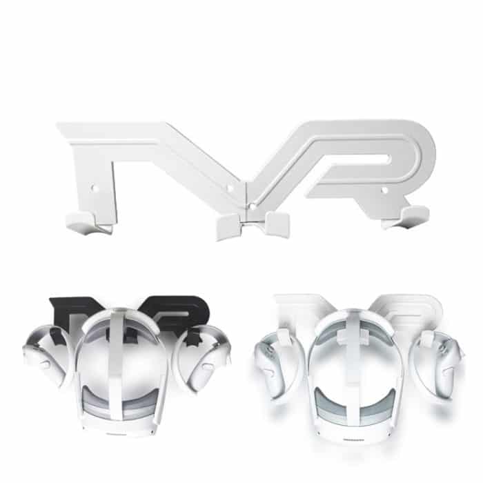 Wandhalterung Displayständer für Oculus Quest 2/Pico Neo 3/Pico 4/Pro VR Zubehör, Wall Bracket White, Wall Bracket Black – Bild 2