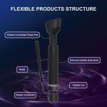 Für Meta Quest Pro VR-Brille, Golfspiel, Lichtmastgriff, verlängerte Stange, For Meta Quest Pro Black – Bild 4