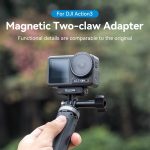 Für DJI OSMO Action 3 TELESIN Magnetic Two Claw Adapter Action Camera Zubehör – Bild 4