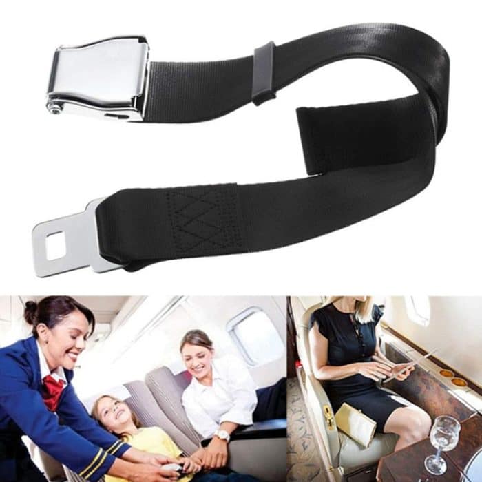 Zweipunkt-Flugzeugschnalle, verstellbares Sicherheitsgurt-Verlängerungsband, Aircraft Buckle Seat Belt(Black), Aircraft Buckle Seat Belt(Gray) – Bild 1