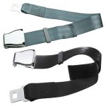 Zweipunkt-Flugzeugschnalle, verstellbares Sicherheitsgurt-Verlängerungsband, Aircraft Buckle Seat Belt(Black), Aircraft Buckle Seat Belt(Gray) – Bild 2