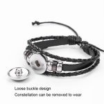 10 Stück Zwölf Sternbilder Leuchtendes Armband Retro Lederseil Gewebtes Armband, Stil: – Bild 4
