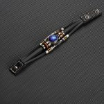 Zwölf Sternbilder Nachtlicht Lederseilarmband Geflochtene Perlenarmband, Stil: – Bild 4