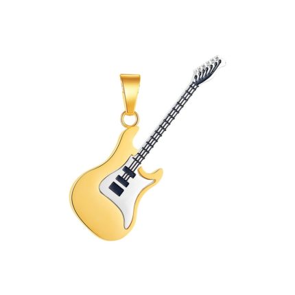 OPK 1989 Persönlichkeit Edelstahl Gitarre Anhänger Titan Stahl Halskette