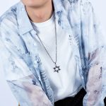 1102 Edelstahl-Halsketten für Herren, sechszackiger Stern-Anhänger, Stil: – Bild 6