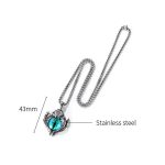 1926 Retro Demon Eyes Herren-Halskette aus Titanstahl, Stil: – Bild 3