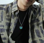 1926 Retro Demon Eyes Herren-Halskette aus Titanstahl, Stil: – Bild 6