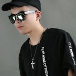 1213 Dreischichtige Kreuzhalskette aus Titanstahl für Herren – Bild 5