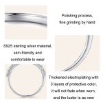 Ring aus Sterlingsilber mit S925-Beschichtung, vergoldeter Reihen-Moissanit-Ring – Bild 3