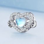 S925 Sterling Silber Zirkon Infinity Herz Armband Perlen – Bild 2