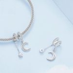 S925 Sterling Silber Swaying Moonlight Zirkon platinierte Armbandperlen – Bild 2