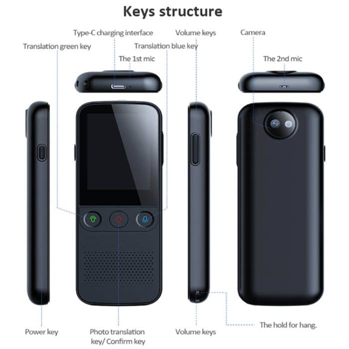 T10Pro Wifi Künstliche Intelligenz Foto-/Aufnahme-Übersetzungsmaschine unterstützt 138 Sprachen – Bild 3