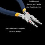 Sechsteilige Anti-Rost-Zange mit rundem Mund und Handaufzugswerkzeug für Schmuck – Bild 4