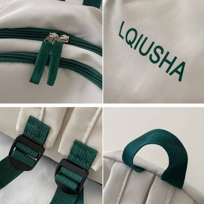 Schulranzen-Rucksack für Mädchen, großes Fassungsvermögen, leichter Studentenrucksack, 109036 White, 109036 Green, 109036 Black, 109036 Pink – Bild 5