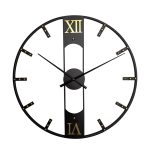 YX8836 Home Decor Wanduhr Schmiedeeisen Nietenwaage Stille Uhr, Größe:, 60cm, 80cm