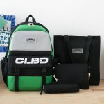 4-in-1-Schultasche für Schüler, leicht, Umhängetasche, großes Fassungsvermögen, 4 In 1 Purple, 4 In 1 Green, 4 In 1 Blue, 4 In 1 Pink