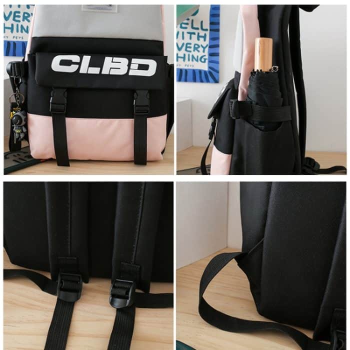 4-in-1-Schultasche für Schüler, leicht, Umhängetasche, großes Fassungsvermögen, 4 In 1 Purple, 4 In 1 Green, 4 In 1 Blue, 4 In 1 Pink – Bild 5