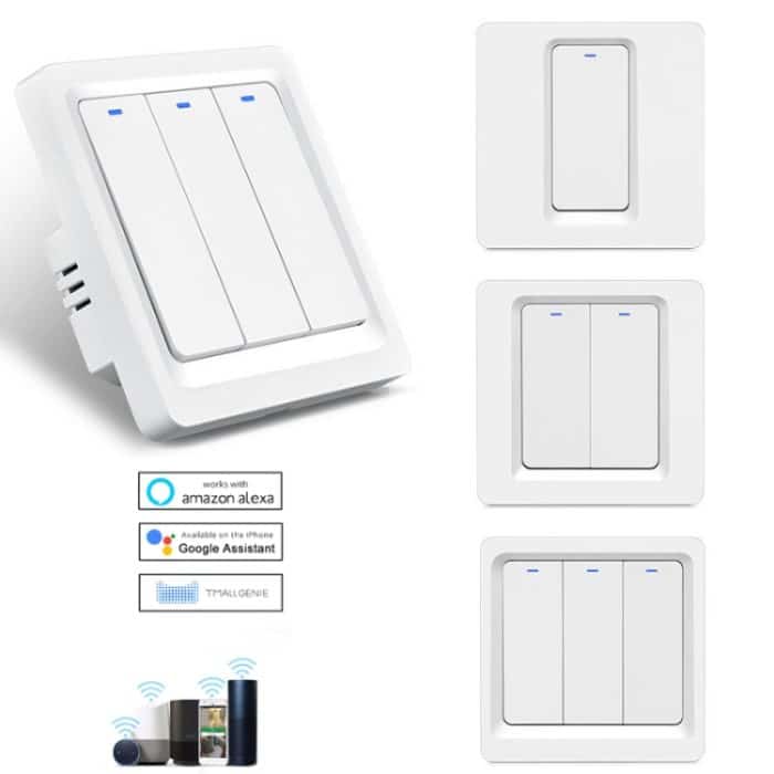 Tuya ZigBee Smart Single-Fire Zero-Fire Sharing Switch Telefonsteuerung Sprachpanel EU-Stecker, Spezifikationen:, 1 Button, 2 Buttons, 3 Buttons – Bild 2