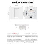 Tuya ZigBee Smart Single-Fire Zero-Fire Sharing Switch Telefonsteuerung Sprachpanel EU-Stecker, Spezifikationen:, 1 Button, 2 Buttons, 3 Buttons – Bild 11