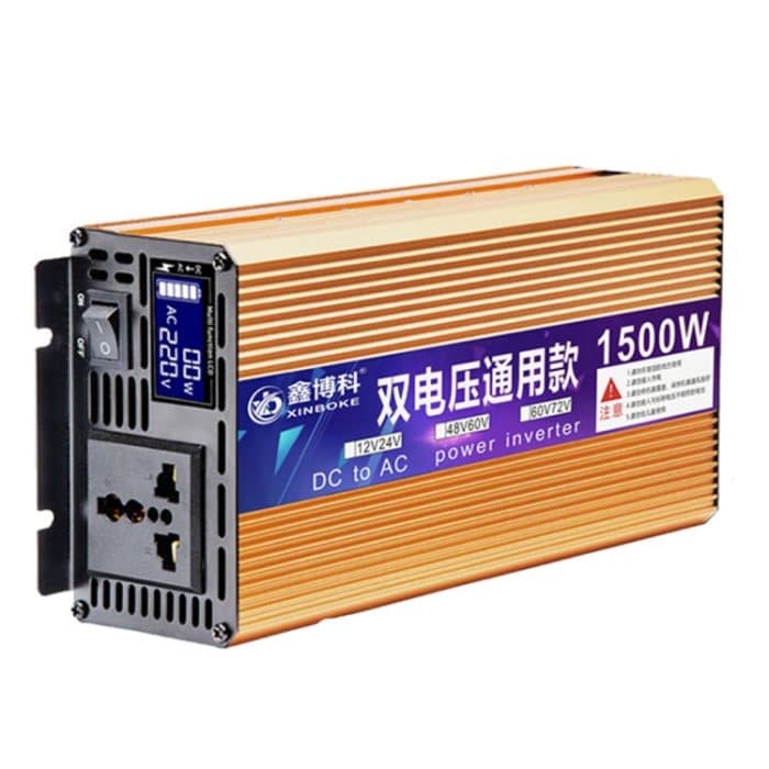 XINBOKE Universal Positive Wave Car Inverter Home Solar Inverter, 12V/24V 1500W To 220V 700W, 48V/60V 1500W To 220V 700W, 60V/72V 1500W To 220V 700W, 12V/24V 3000W To 220V 1200W, 48V/60V 3000W To 220V 1200W, 60V/72V 3000W To 220V 1200W – Bild 1