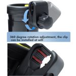 3 IN 1 Universal Baby Kinderwagen Handy Getränkehalter Motorrad Wasserbecherhalter, 3 IN 1 Black, 3 IN 1 Black and Yellow – Bild 5