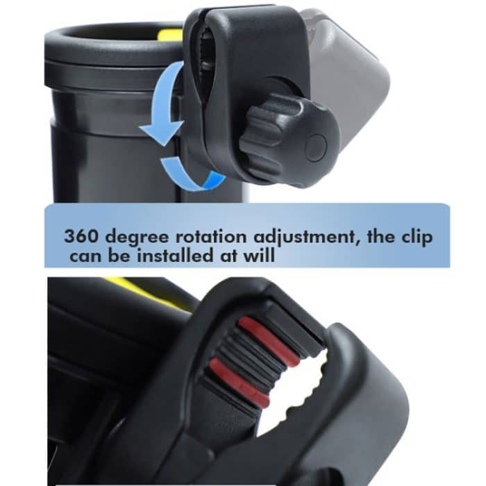 3 IN 1 Universal Baby Kinderwagen Handy Getränkehalter Motorrad Wasserbecherhalter, 3 IN 1 Black, 3 IN 1 Black and Yellow – Bild 5