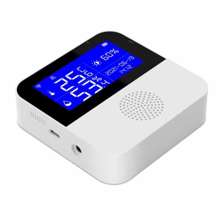 Tuya WIFI Temperatur- und Feuchtigkeitssensor mit 2,9-Zoll-LCD-Display, Spezifikation:, Only Sensor, With Sensing Line – Bild 2