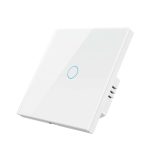 Tuya ZigBee Zero Firewire Touch Wand-Fernbedienungsschalter, Lichtsteuerung, Sprachschalter, EU-Stecker, Stil:, 1 Gang (White), 2 Gang (White), 3 Gang (White), 1 Gang (Black), 2 Gang (Black), 3 Gang (Black)