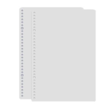 5 Sets mattierter Loseblatt-Bucheinband zum Selbermachen, Handbucheinband, A4, B5