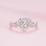 Sterlingsilber S925 vergoldeter Rosenring – Bild 2