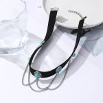 Punk Vintage Samt Schlüsselbeinkette Metal Rock Halskette, Spezifikation: – Bild 2