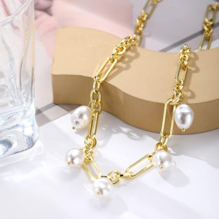 Damen Temperament Halskette Schlüsselbeinkette – Bild 4