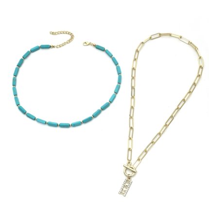 Natürliche Türkis-Accessoires Damenschmuck