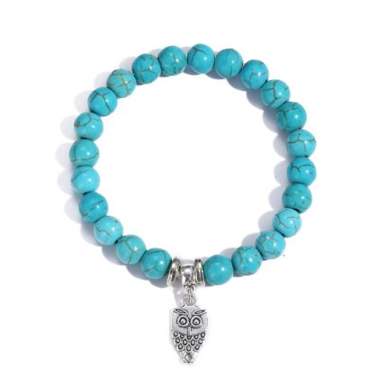 Damen Perlenarmband Türkis Ethno-Stil Charm-Schmuck