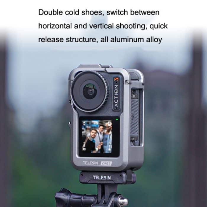 Für DJI Osmo Action 3 TELESIN OA-FMS-004 Motion Kamera Metall Kaninchen Käfig Schutz Rahmen, Metal – Bild 2