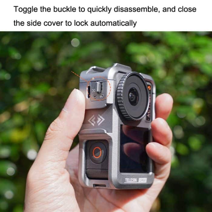 Für DJI Osmo Action 3 TELESIN OA-FMS-004 Motion Kamera Metall Kaninchen Käfig Schutz Rahmen, Metal – Bild 4